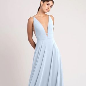 Jenny Yoo Whisper Blue Hollis Size 4